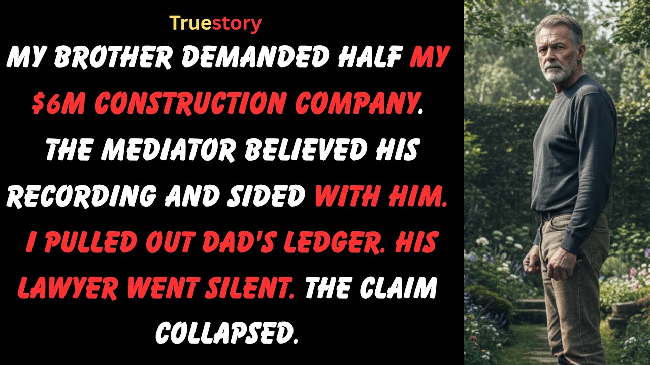 My Brother Claimed Half My $6M Construction Company In Mediation, But When I Showed Dad's Ledger...