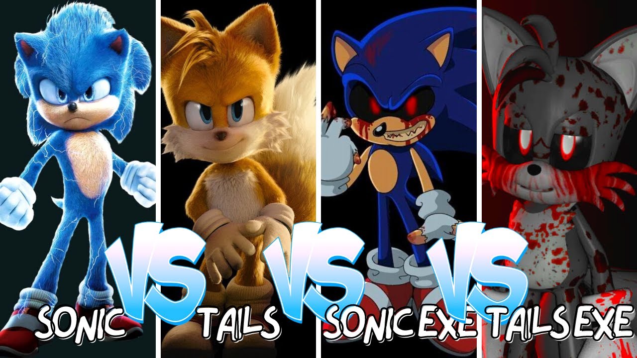 Sonic Vs Tails Vs Sonic Exe Vs Tails Exe | Smash Colors 3D