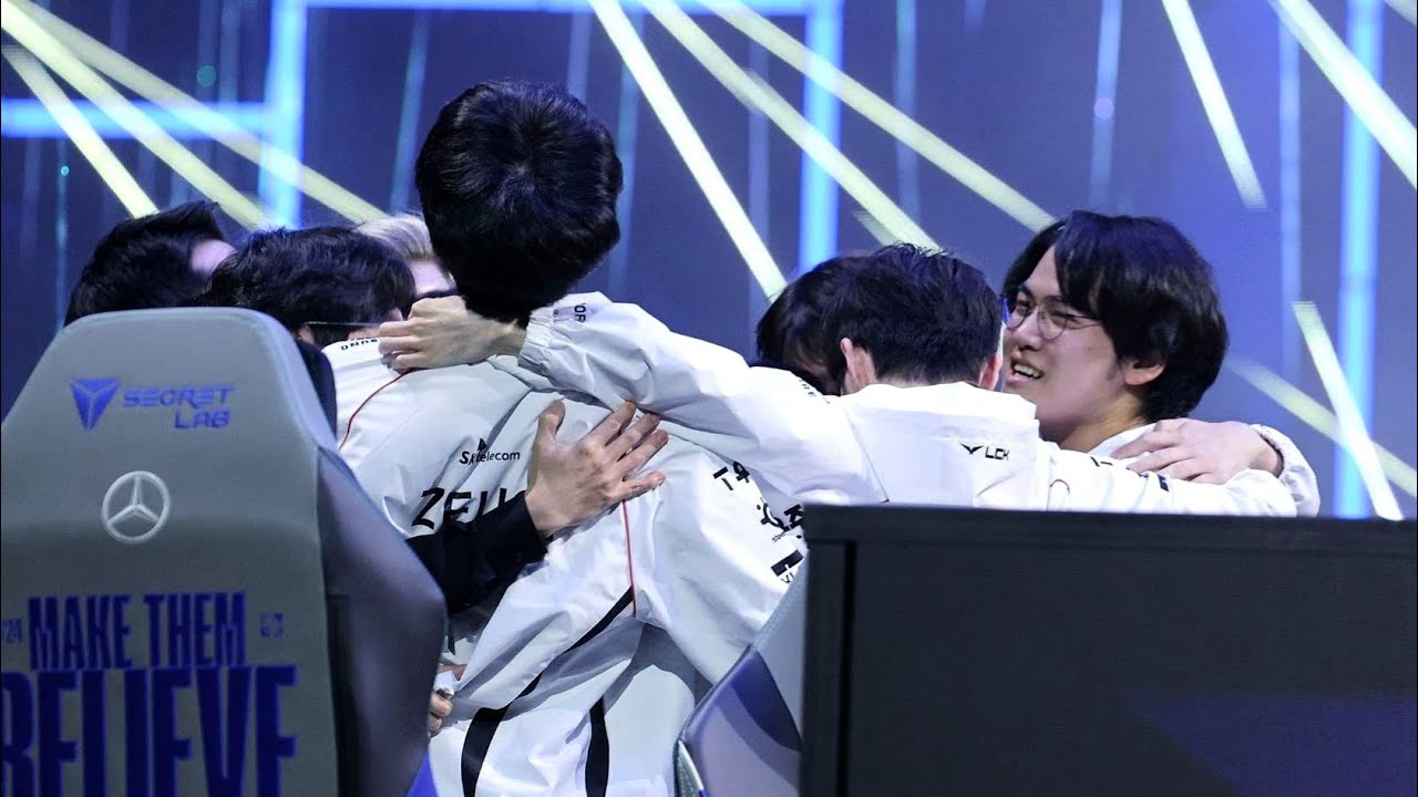 [4K] T1 월즈2024 우승 리핏의 순간 @Worlds 2024 Finals T1 winning moment 티원 롤드컵 결승 T1 vs BLG 비리비리전 241102 런던