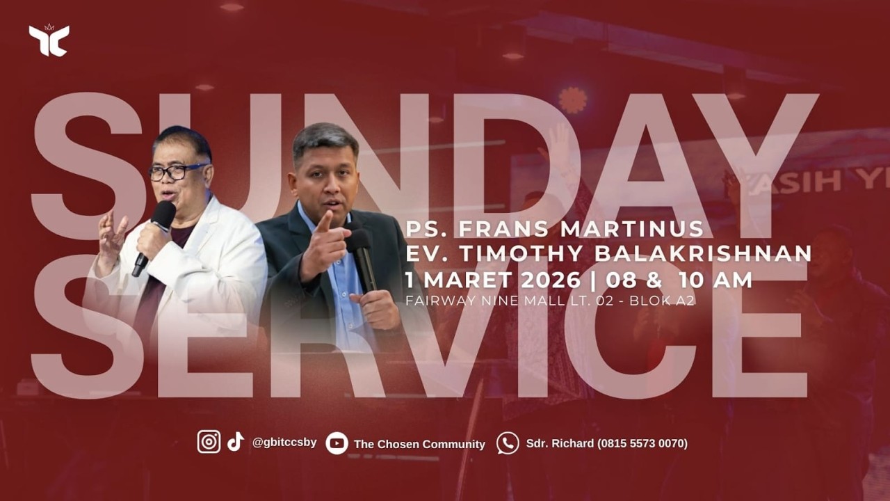 IBADAH RAYA 1 GBI TCC (01 MAR 26) ~ Ps. Frans Martinus ~  PEMULIHAN BERBASIS KASIH