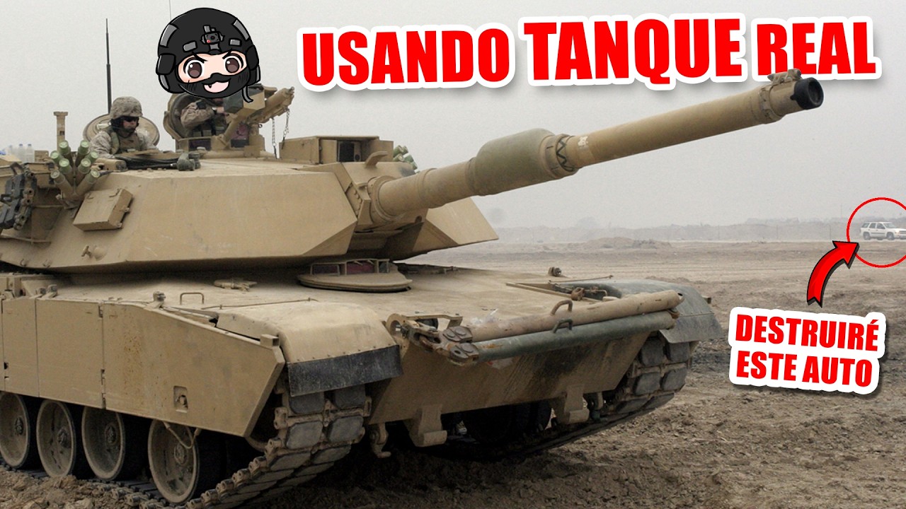 uso TANQUE REAL para DESTRUIR AUTOS❗️😱 ▬ Yio Airsoft Gameplay