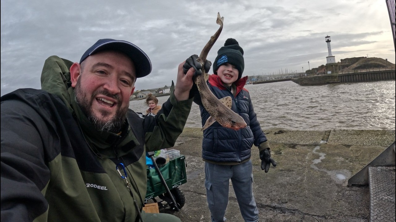 SHARK & WHITING! 🌊 (Maryport Pier) Junior’s First Dogfish Milestone