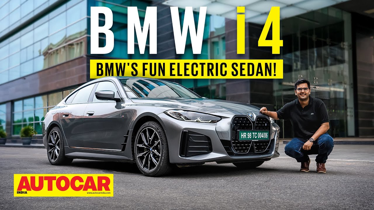 2022 BMW i4 review - The electric BMW sedan is FUN! | First Drive | Autocar India