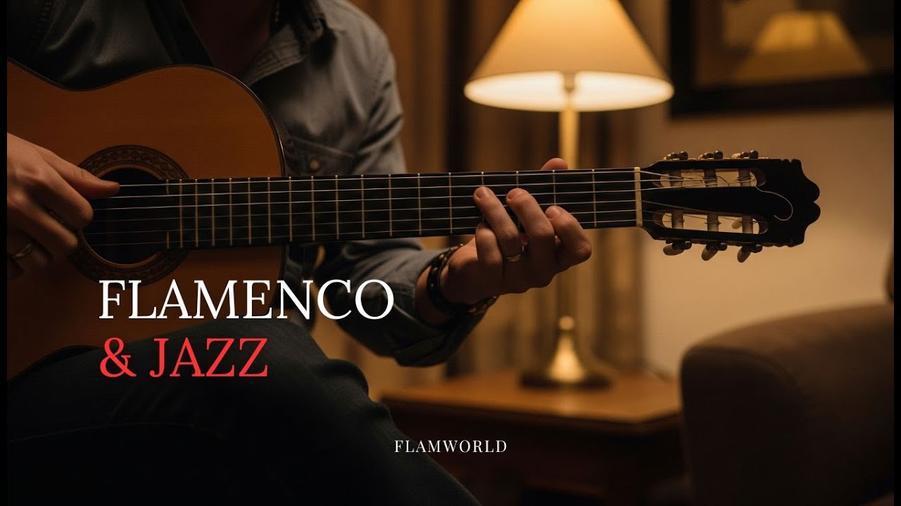 Slow Flamenco Jazz Guitar | Night Relaxation Soundscape