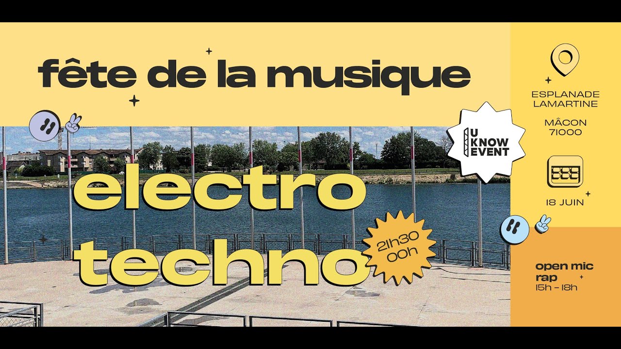 Fête de la musique 2022 à Mâcon avec L'association U'KNOW EVENT