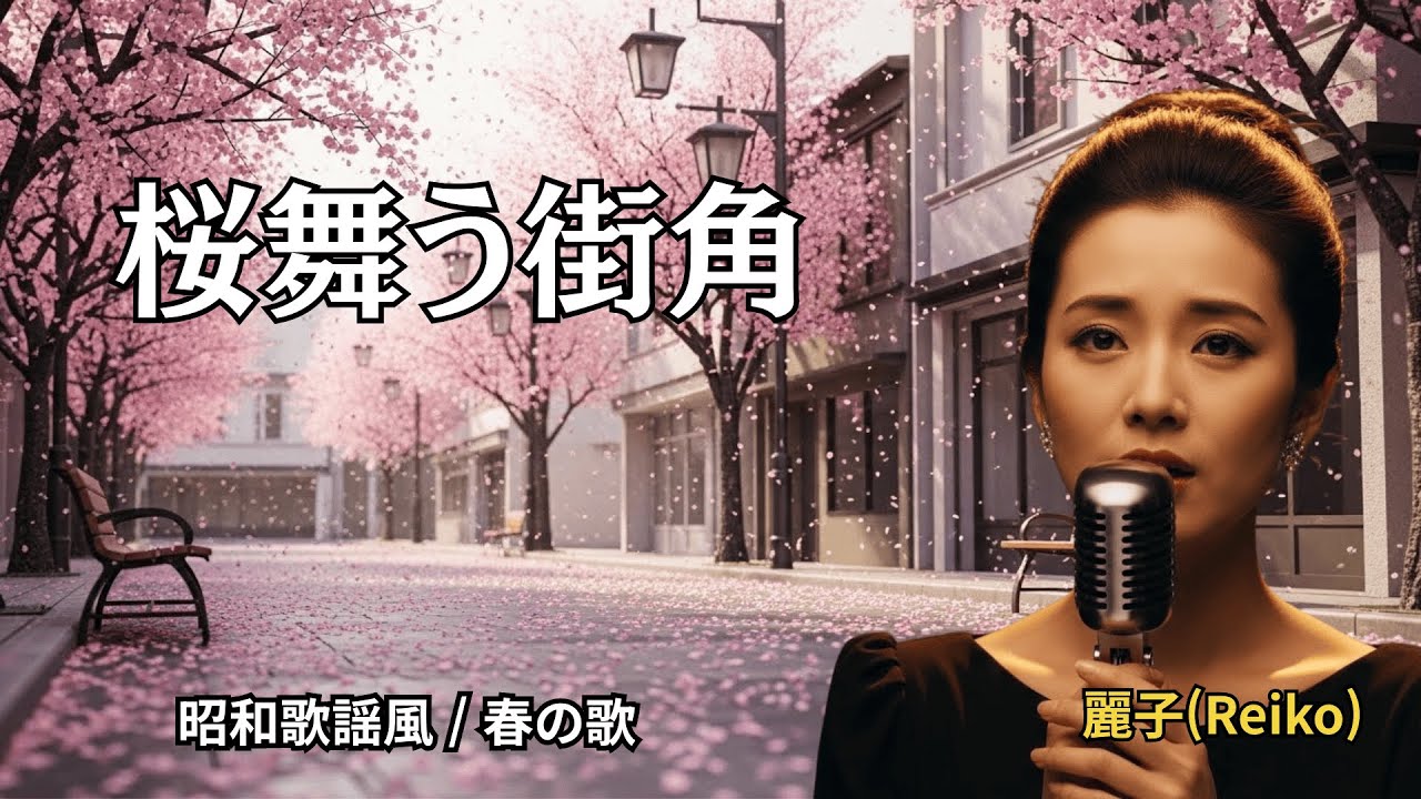 桜舞う街角｜麗子 四季の女 昭和歌謡風・春の演歌バラード