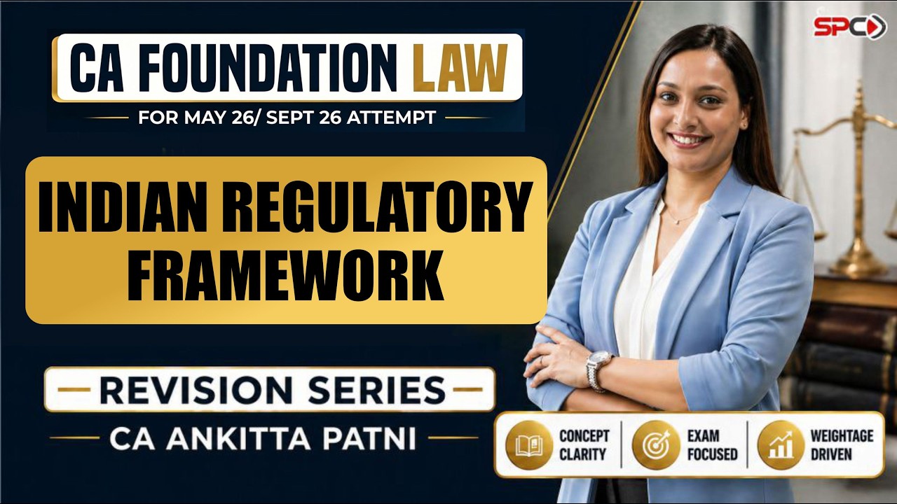 CA Foundation Law Indian Regulatory Framework | May / Sept 2026  Revision By CA Ankita Patni