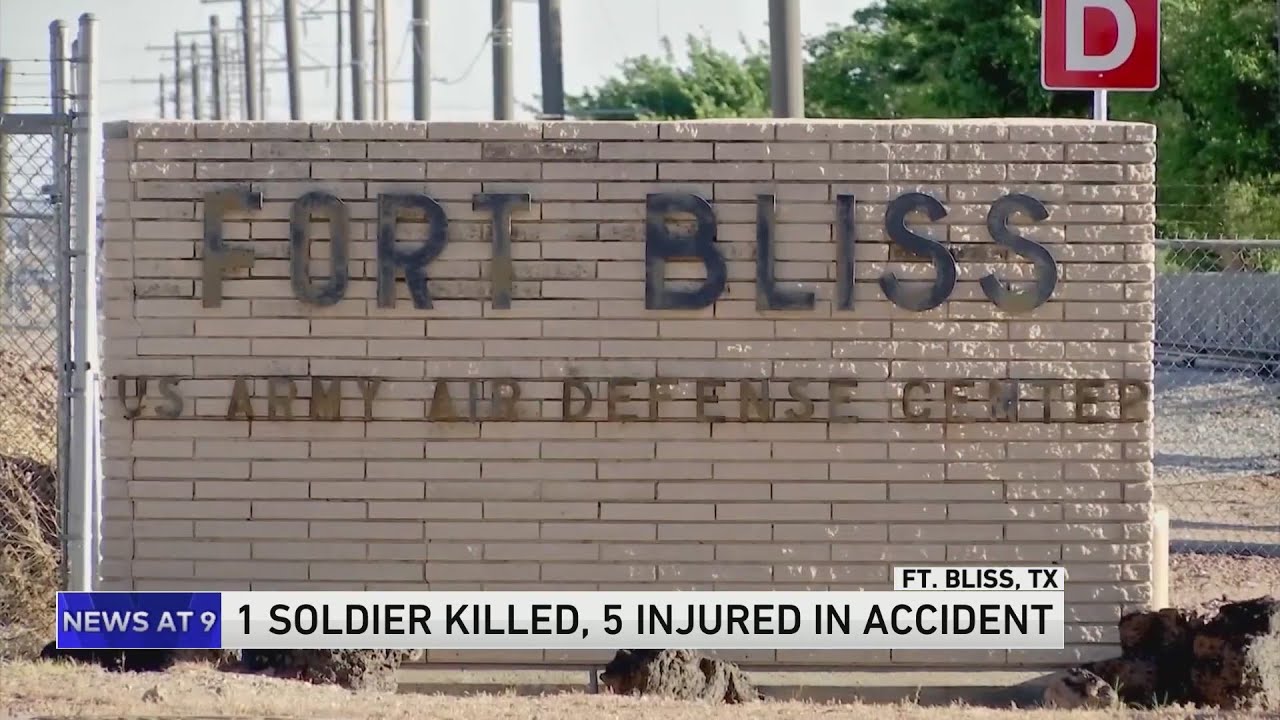 1 soldier killed, 5 injured in non-combat crash at Fort Bliss