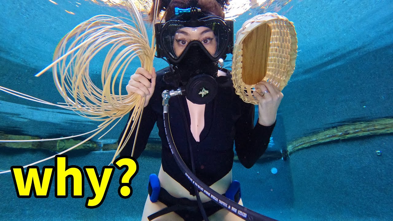 Can we do a DIY project underwater? (underwater basket weaving)