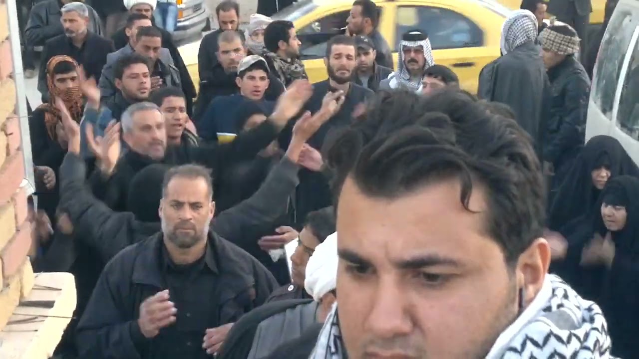 تشييع الشهيد احمد حسن نشعان ( احمد كيارة) رحمه الله اول شهيد عراقي يسقط دفاعا عن حرم السيدة زينب ج3