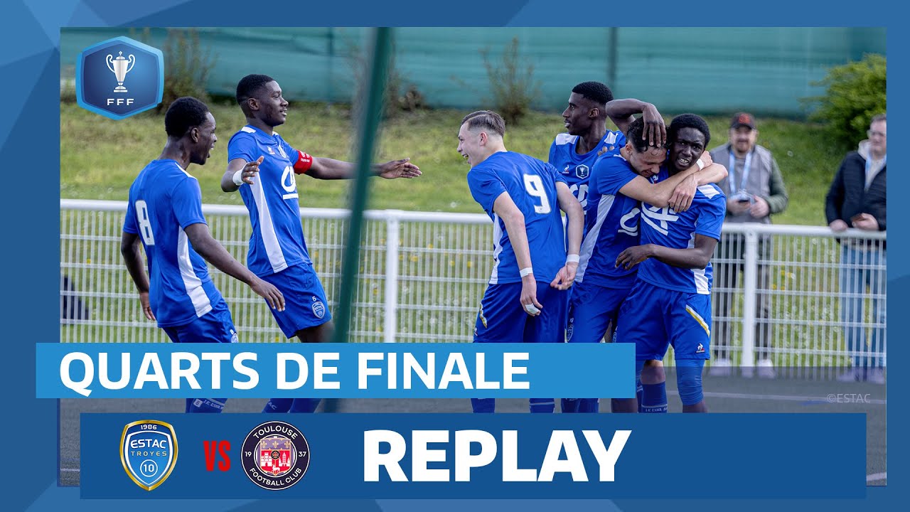 Quarts de finale I ESTAC - Toulouse FC U18 (2-2, 4 tab à 2) en replay I Coupe Gambardella-CA 23-24