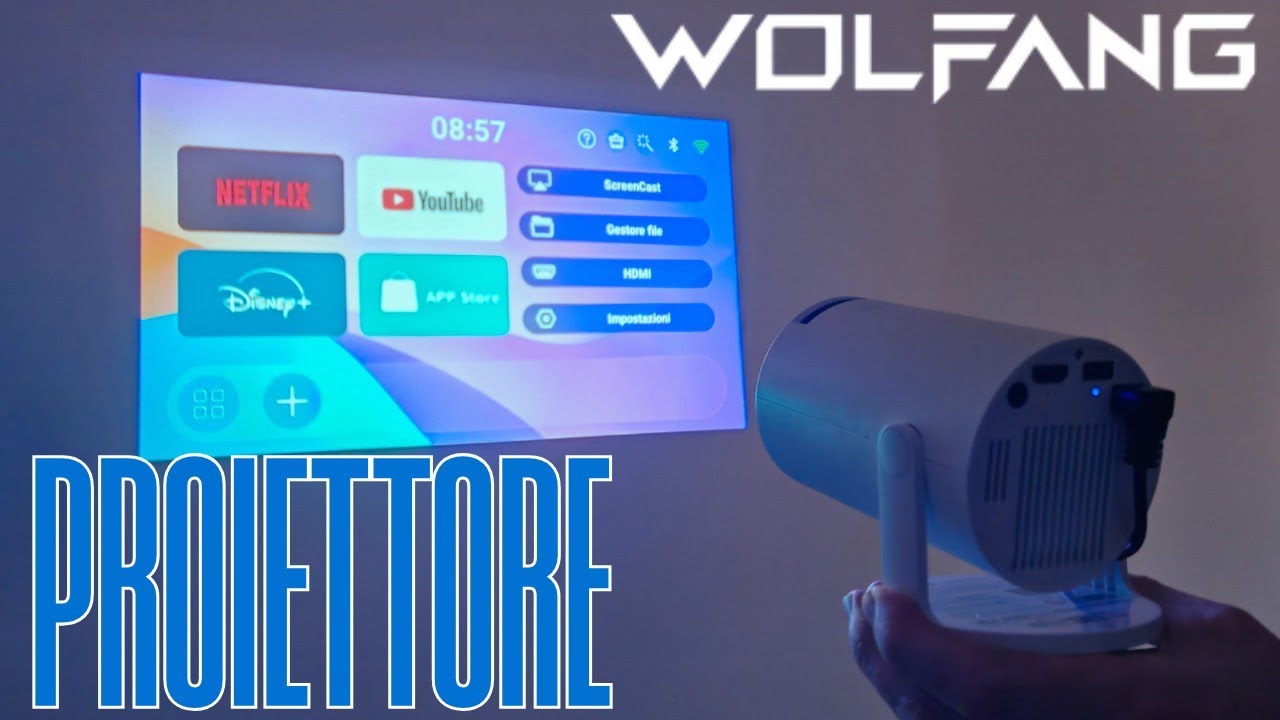 WOLFANG Mini Proiettore il cinema ovunque. 