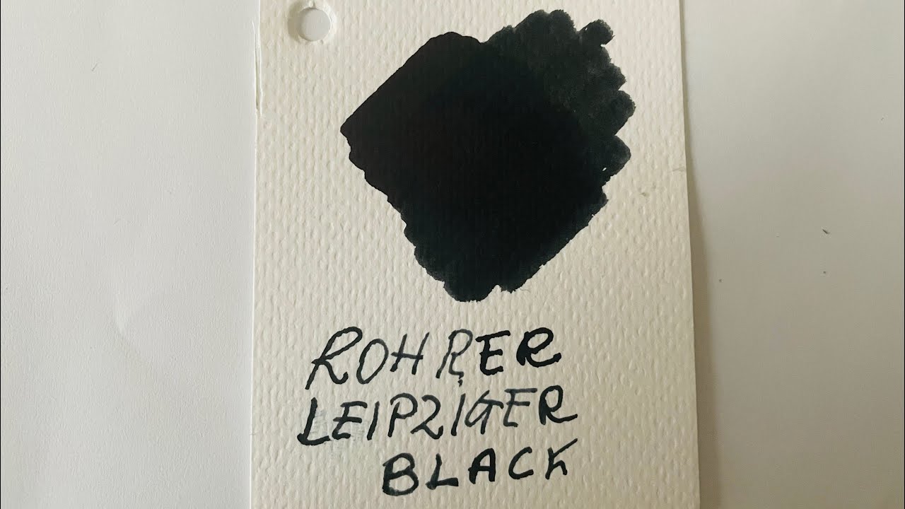 Rohrer Klingner Leipziger Schwartz Fountain Pen Ink Stilografica