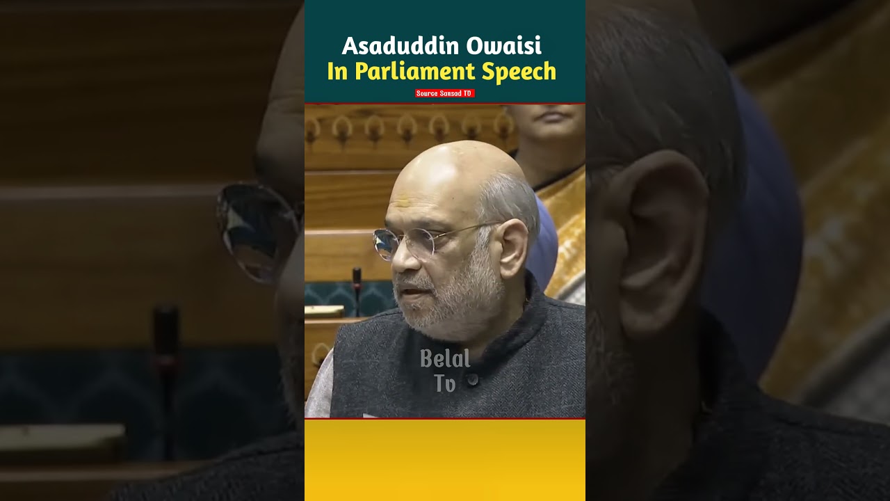 Asaduddin Owaisi Openion Remarks Parliament Debate #shortvideo