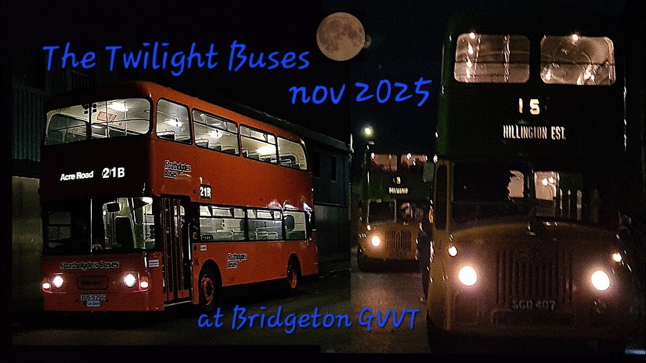 Twilight Buses At Bridgeton Bus Garage (15th Nov 2025 Event)    ......Scotland.....2025....