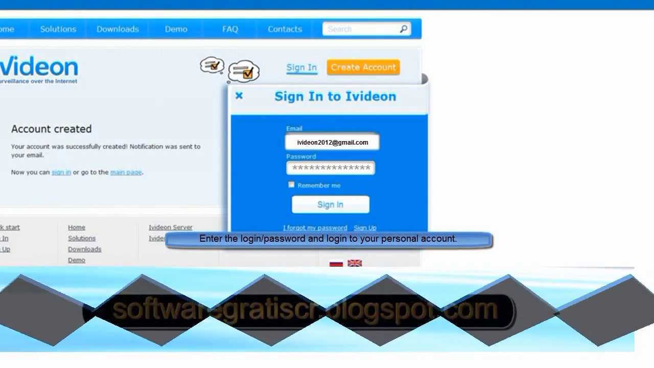 Ivideon en español por softwaregratiscr.blogspot.com