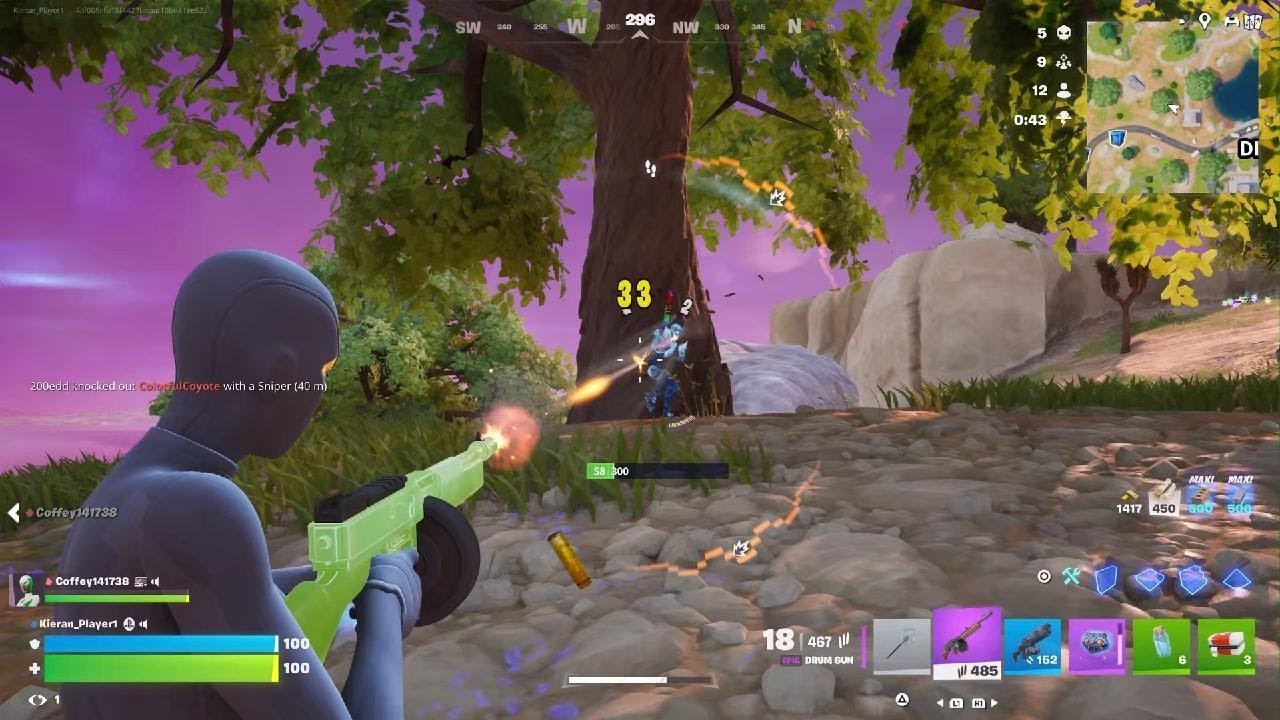 Playing Duo reload with my friend