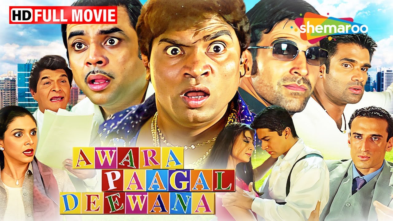 MUST WATCH COMEDY - Awara Paagal Deewana - Akshay, Paresh, Suniel, Johnny, Aftab (4K Video)