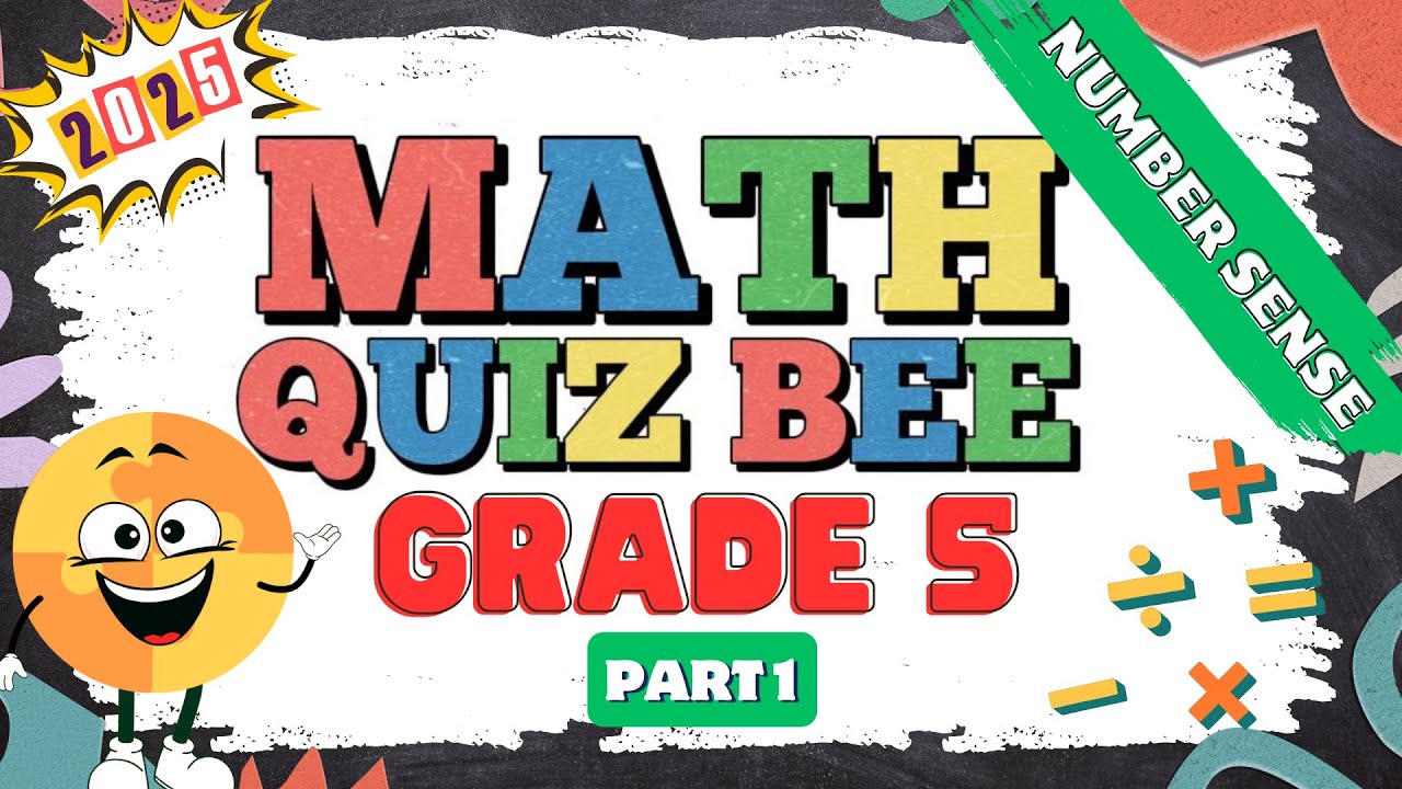 2025 Math Quiz Bee for Grade 5 | Quiz 1 | Number Sense | Quiz by brainYs