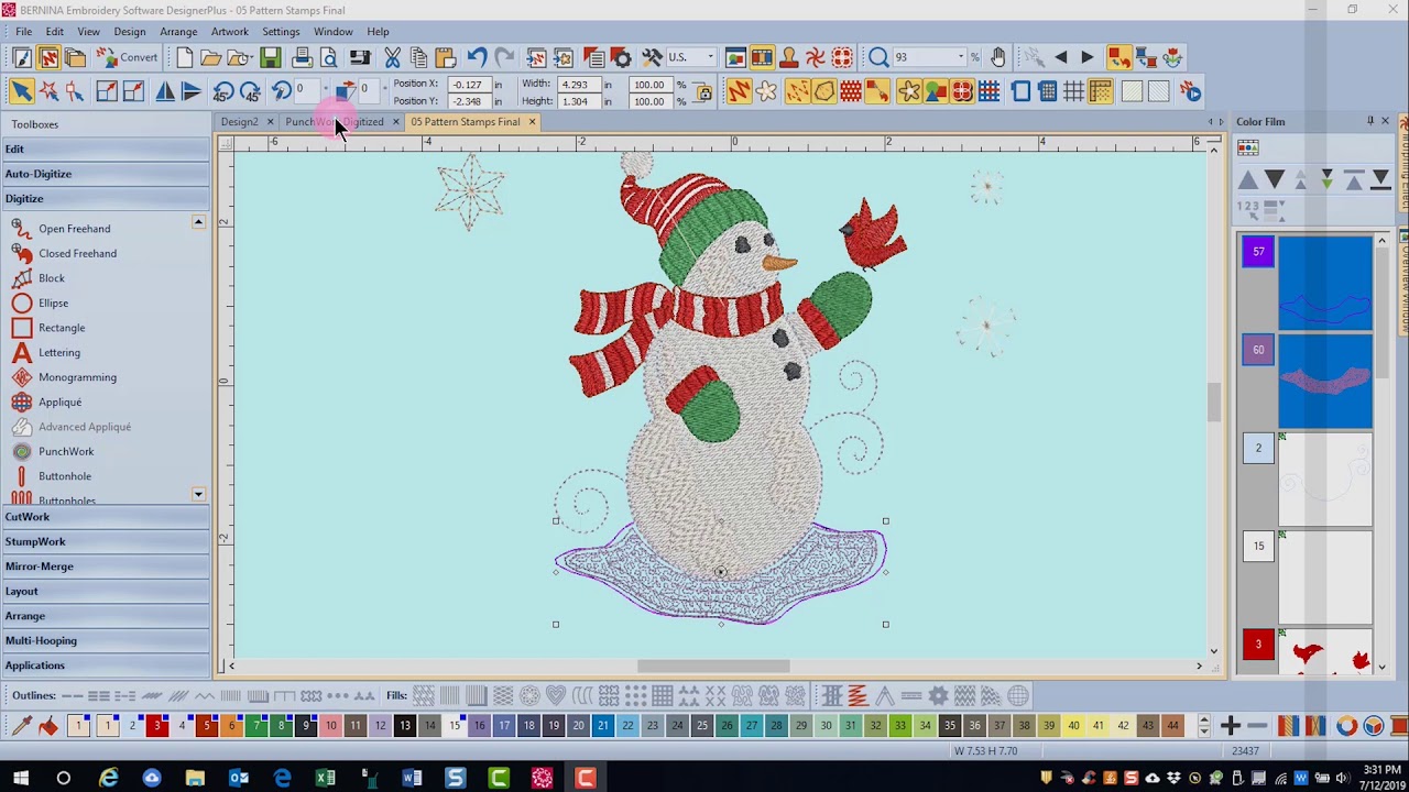 15.10 Master BERNINA Embroidery Software 8—Digitizing:  PunchWork
