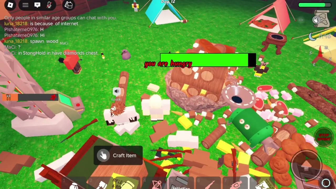 Playing  with a hacker for the first time in 99 nights  in the forest!