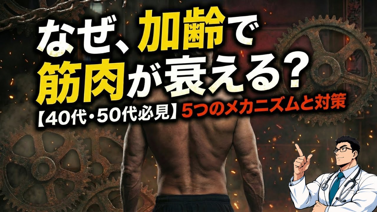 なぜ加齢で筋肉が衰える？科学が解明した5つのメカニズムと対策