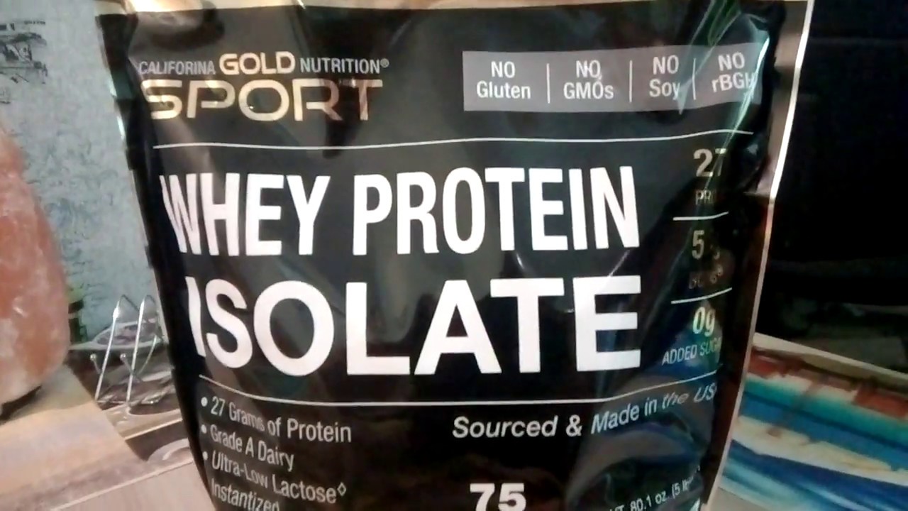 California Gold Nutrition Изолят сывороточного белка, без ароматизаторов