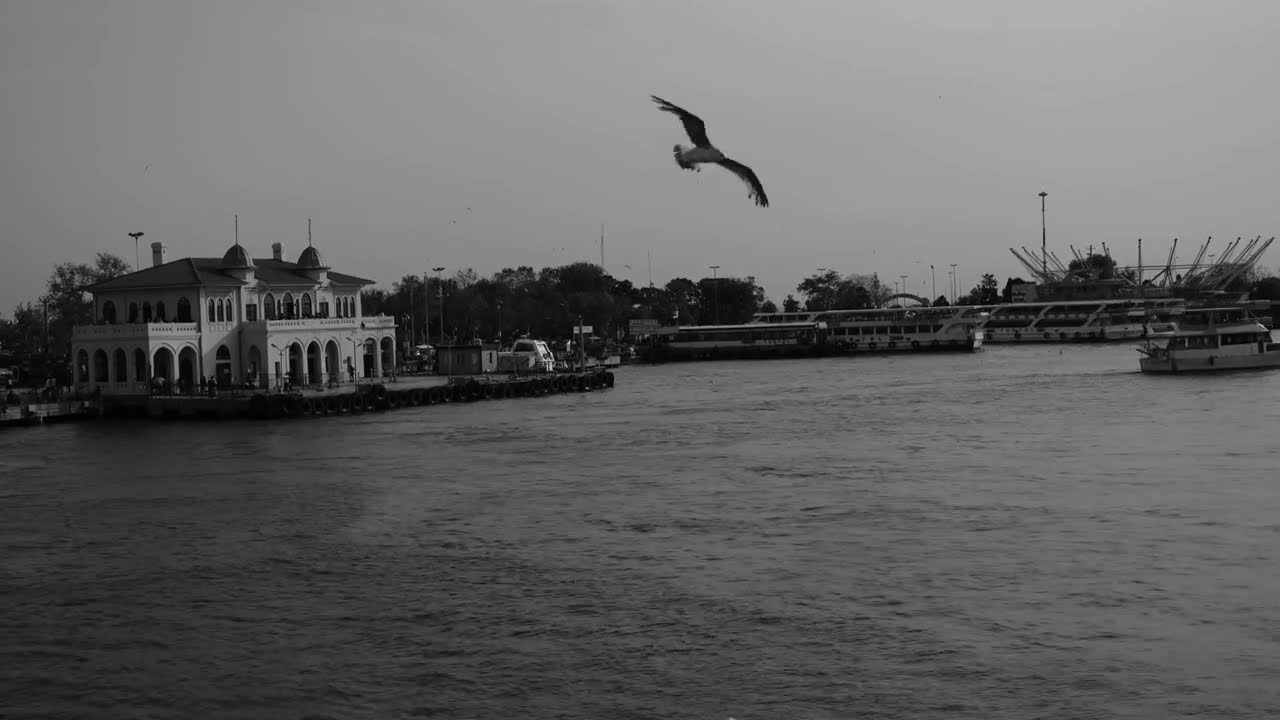 Istanbul Kadikoy Rihtim 4K | Bosphorus Khalkedon | Relaxing Effect