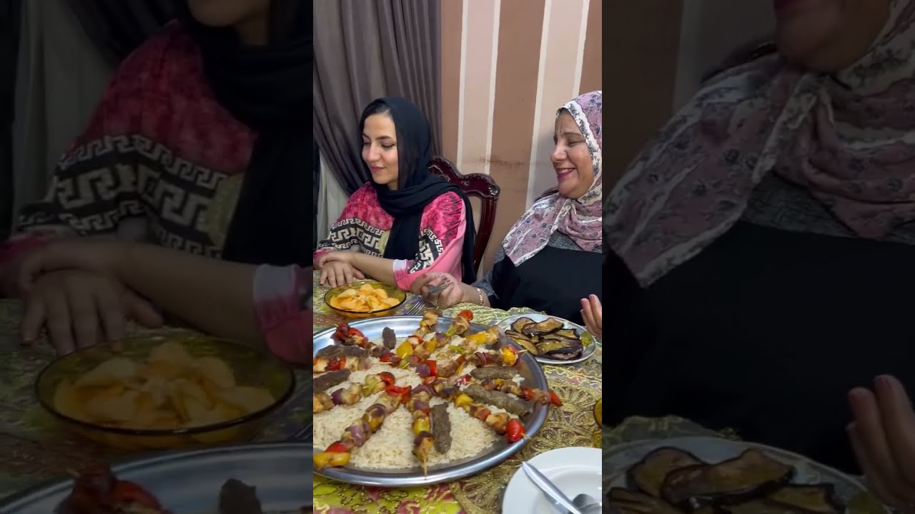 زوجه شالت الاكل من قدام اخوات جوزها البنات وحطت الرز حاف ليهم