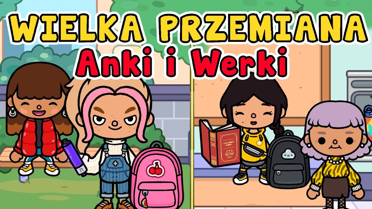 WIELKA PRZEMIANA KUZYNEK 😲 WERONIKA POPRAWIA OCENY W SZKOLE TOCA BOCA 📚 HISTORYJKI BAJOLANKI