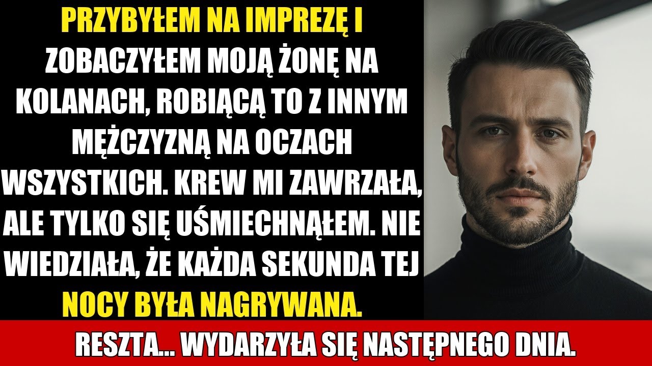 PRZYBYŁEM NA IMPREZĘ I ZOBACZYŁEM MOJĄ ŻONĘ NA KOLANACH, ROBIĄCĄ TO Z INNYM MĘŻCZYZNĄ NA OCZACH...