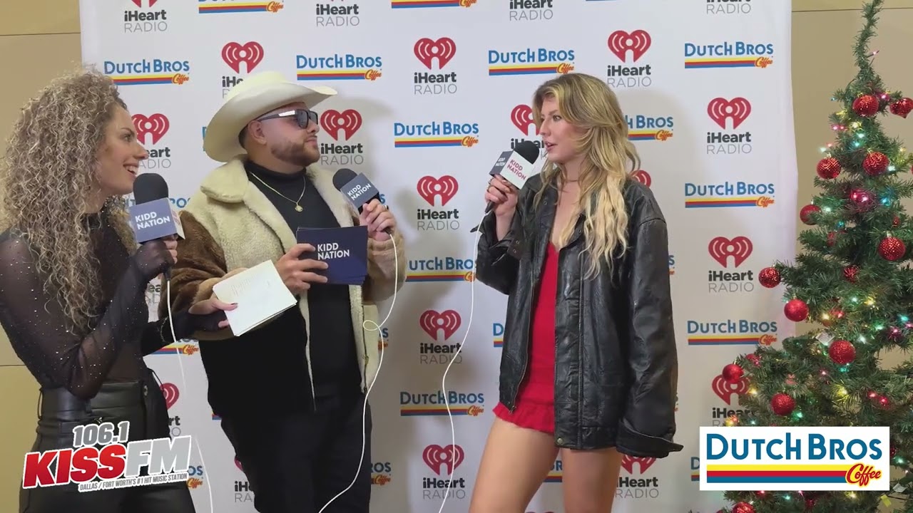 Kid Kraddick Morning Show Interview with Dasha at Jingle Ball 2024 in Dutch Bro's Social Stop