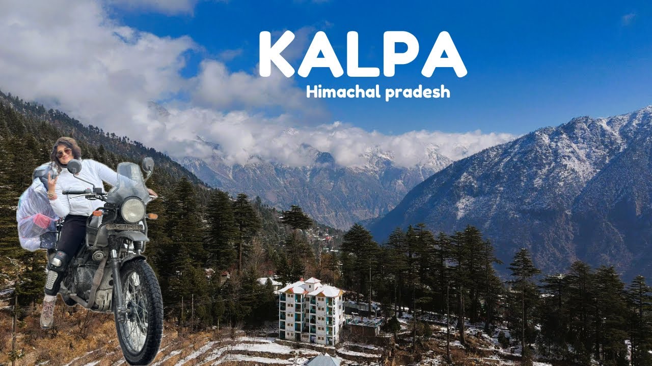 Bike Ride in snowfall  | Kalpa | Himachal Pradesh | Winter Expedition | Ep1 | Traveling Trinetra