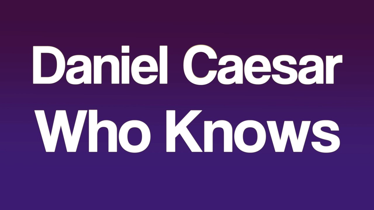 Daniel Caesar - Who Knows (Acoustic Karaoke)