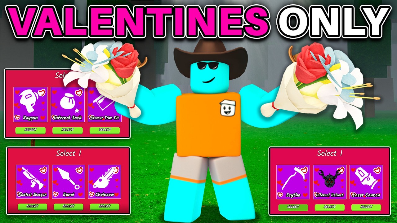 99 Nights But I Can ONLY Use VALENTINES WEAPONS..