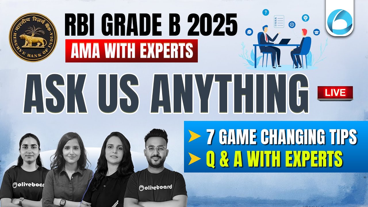 AMA with Experts | Ask Us Anything | RBI Grade B 2025