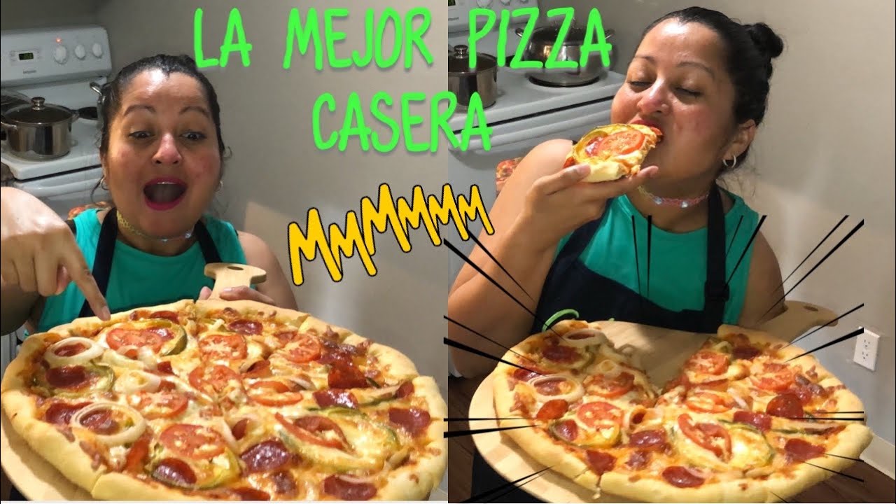 ❗️FACIL❗️PIZZA CASERA PASO A PASO, EXTREMAMENTE DELICIOSA. LA MEJOR PIZZA CASERA🔴