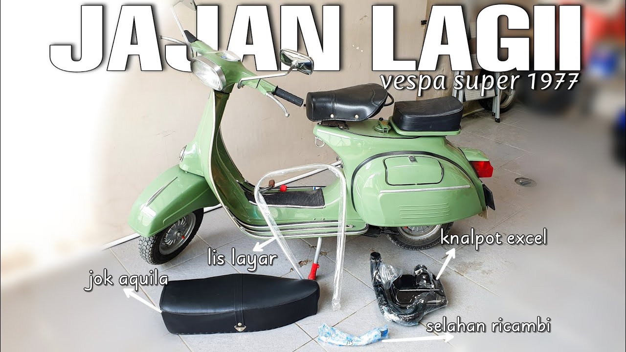 Modifikasi Vespa Super tahun 1977