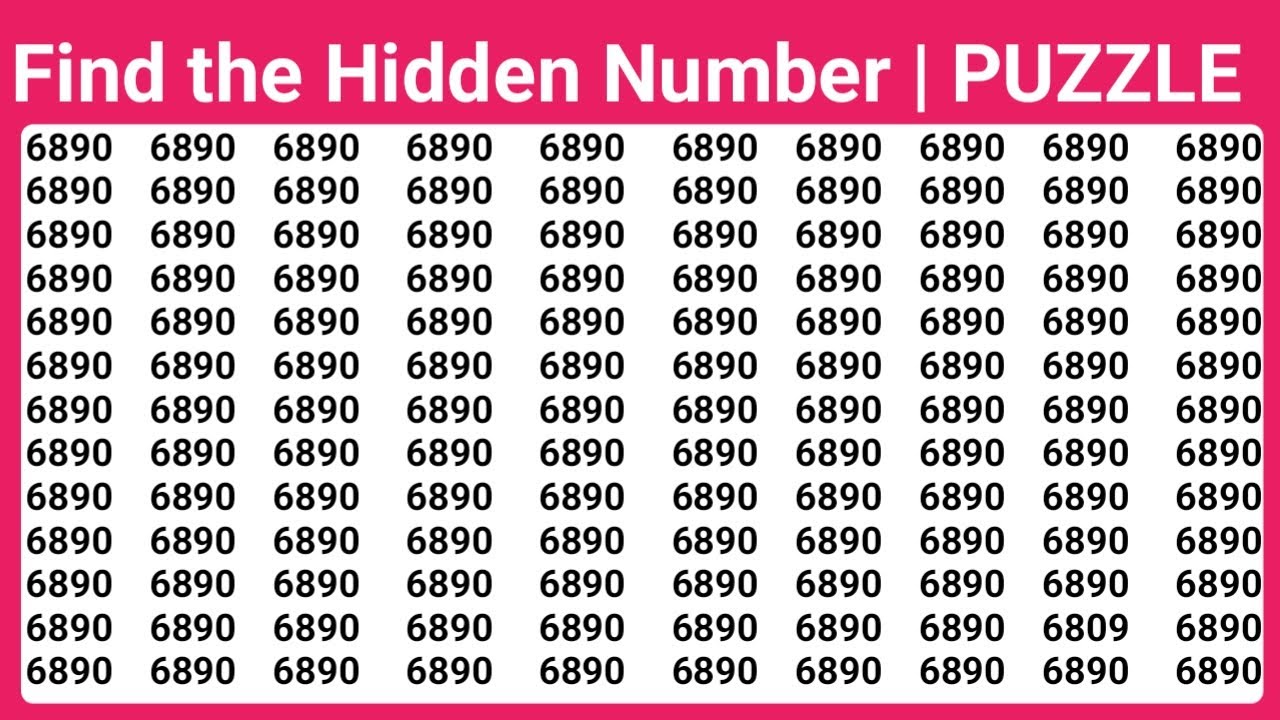 Can You Find the Hidden Number? | Puzzle Challenge