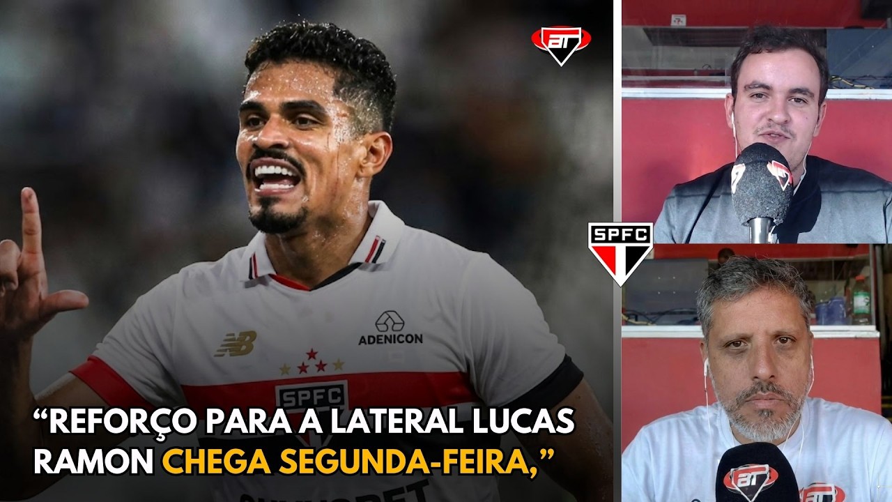 LUCAS RAMON ANTECIPA CHEGADA E SE APRESENTA AO SÃO PAULO NESTA SEGUNDA