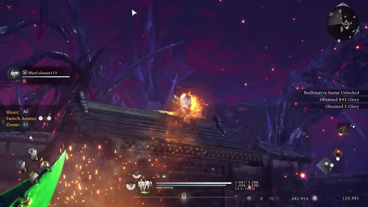 Nioh 3 New Game + Shogun's Journey OP axe build
