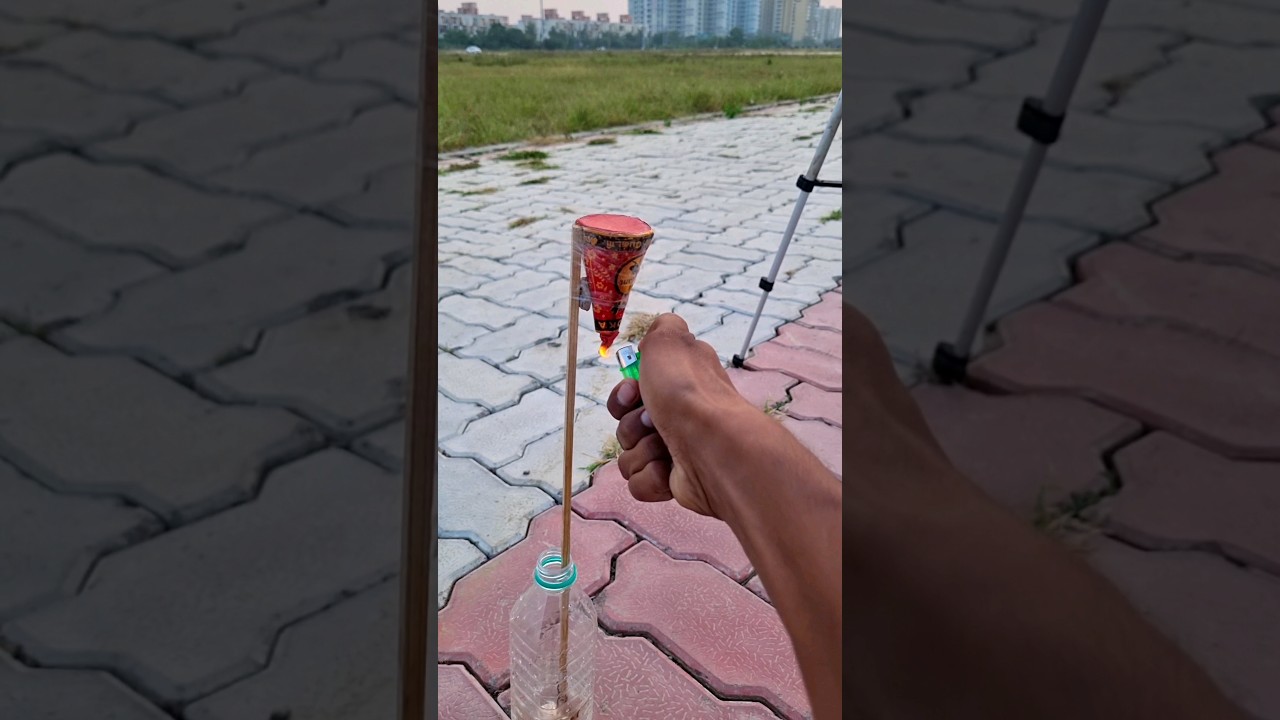 अनार वाला रॉकेट 🚀 | Making Rocket With Diwali Anar #diwali #rocket #patakhe #shorts