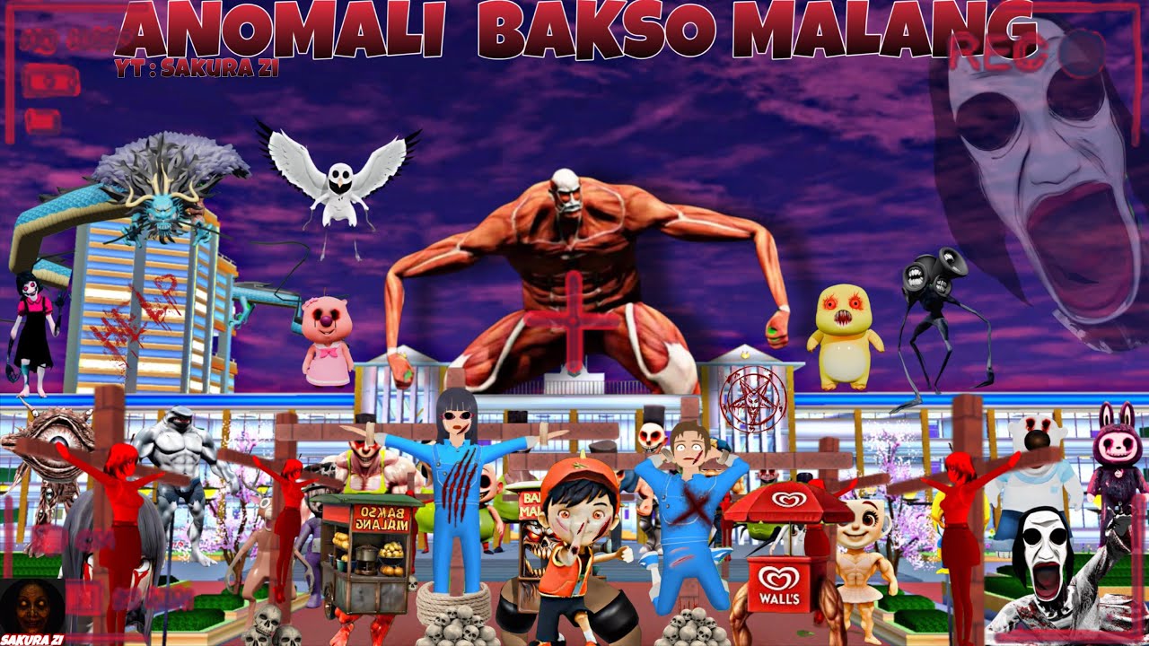 Yuta Mio dan Hamood Habibi Polisi Mengalahkan Semua MONSTER Di Kota Sakura😱| Sakura School SImulator