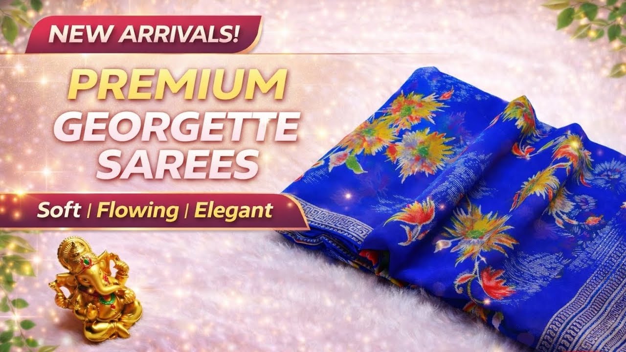 Premium Georgette Saree Order:9884535596 Rs560/-#saree #sareelove #sareecollection #viral #trending 