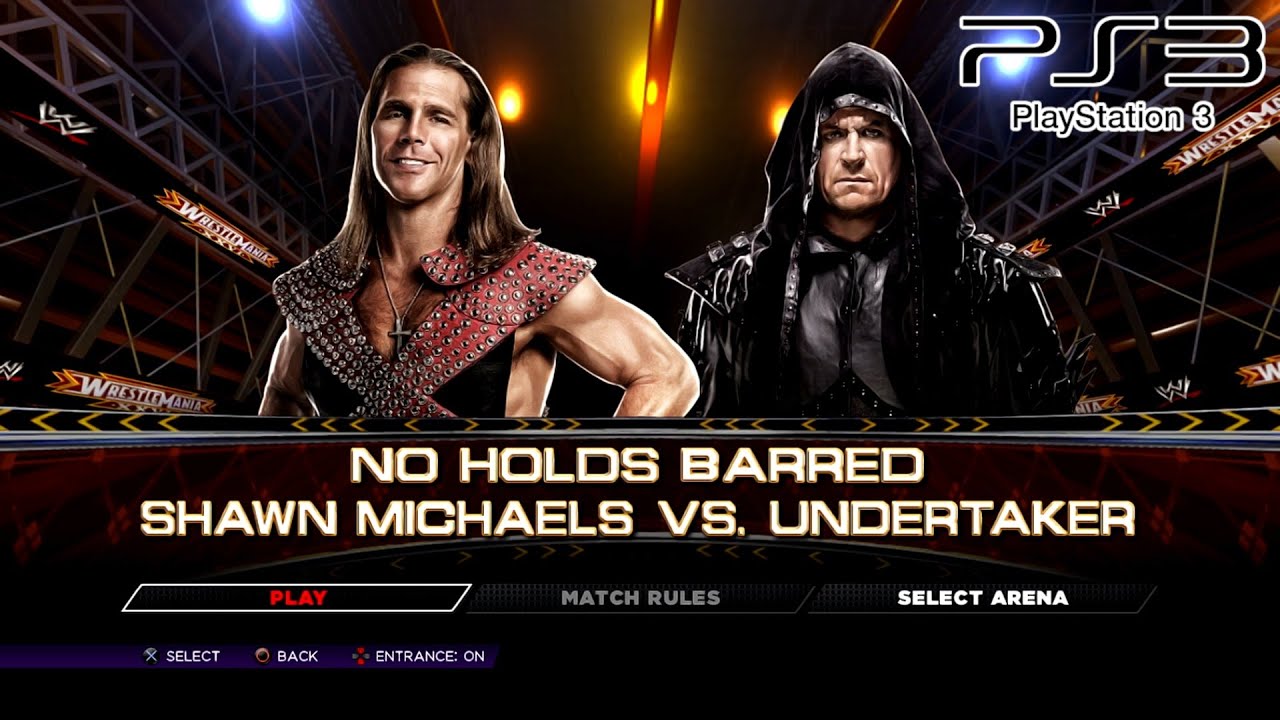 WWE 2K14 PS3 - Shawn Michaels VS Undertaker - Defeat The Streak [2K][mClassic]