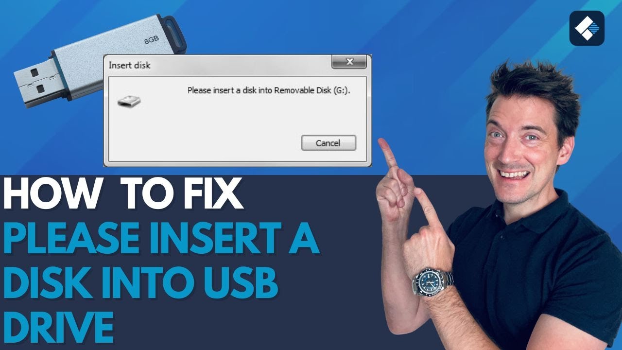Как исправить ошибку «Вставьте диск в USB-накопитель»