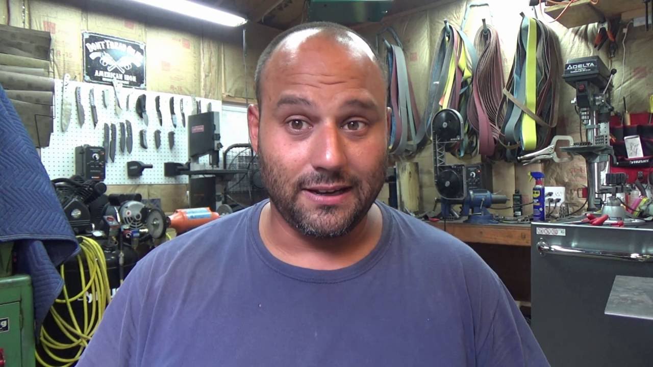Making a folding knife #3  Titanium handles and stop pin!