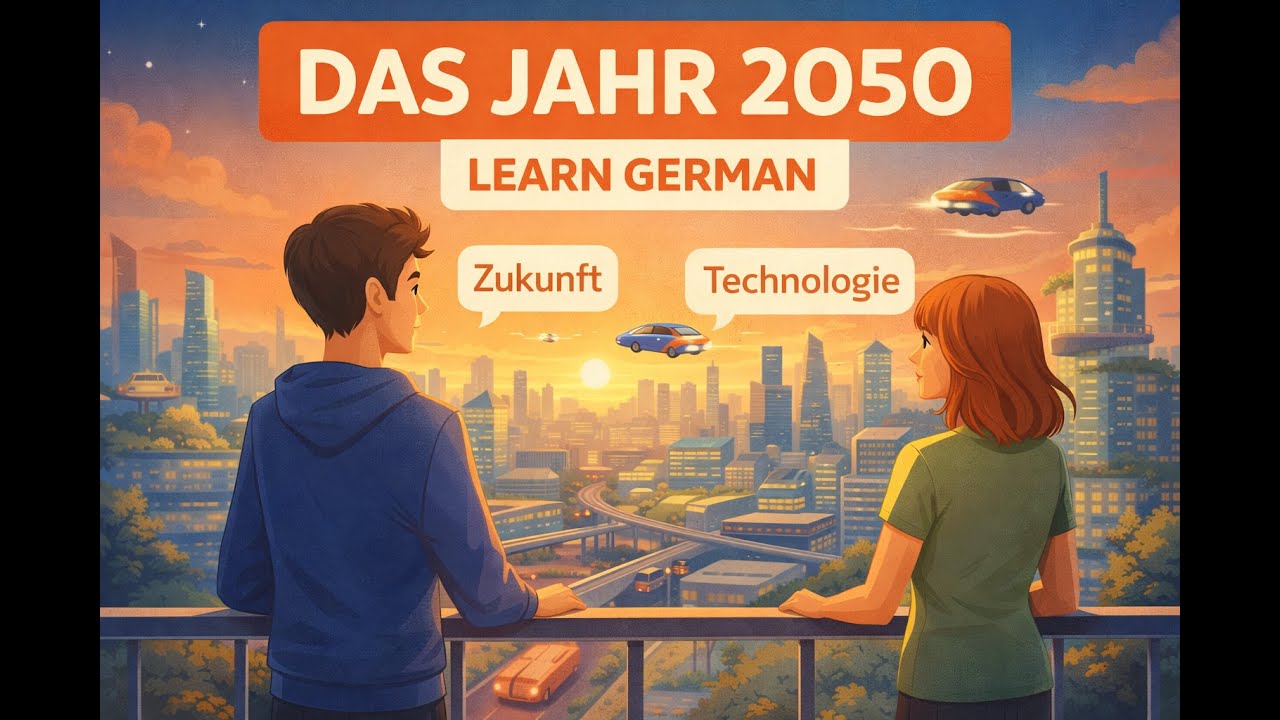 Das Jahr 2050 (The Year 2050) 🚀 | Learn German with a Sci-Fi Story