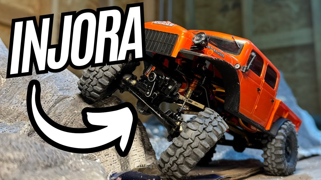 INJORA RC Brass Upgrades Diff Cover, Steering Knuckle and RC Hex Extension kit for Axial SCX24