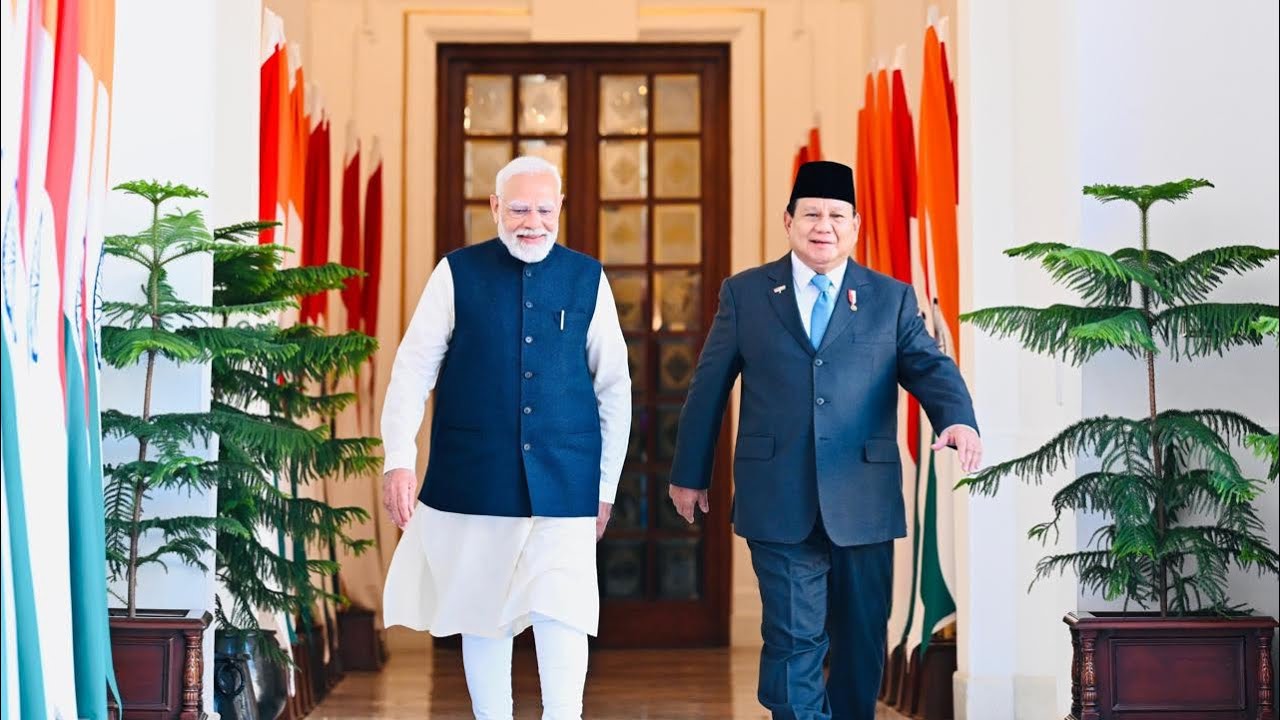 Pertemuan Hangat Presiden Prabowo dan PM Narendra Modi di Hyderabad House, New Delhi, 25 Jan 2025